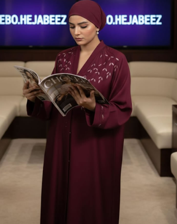 Maroon Abaya