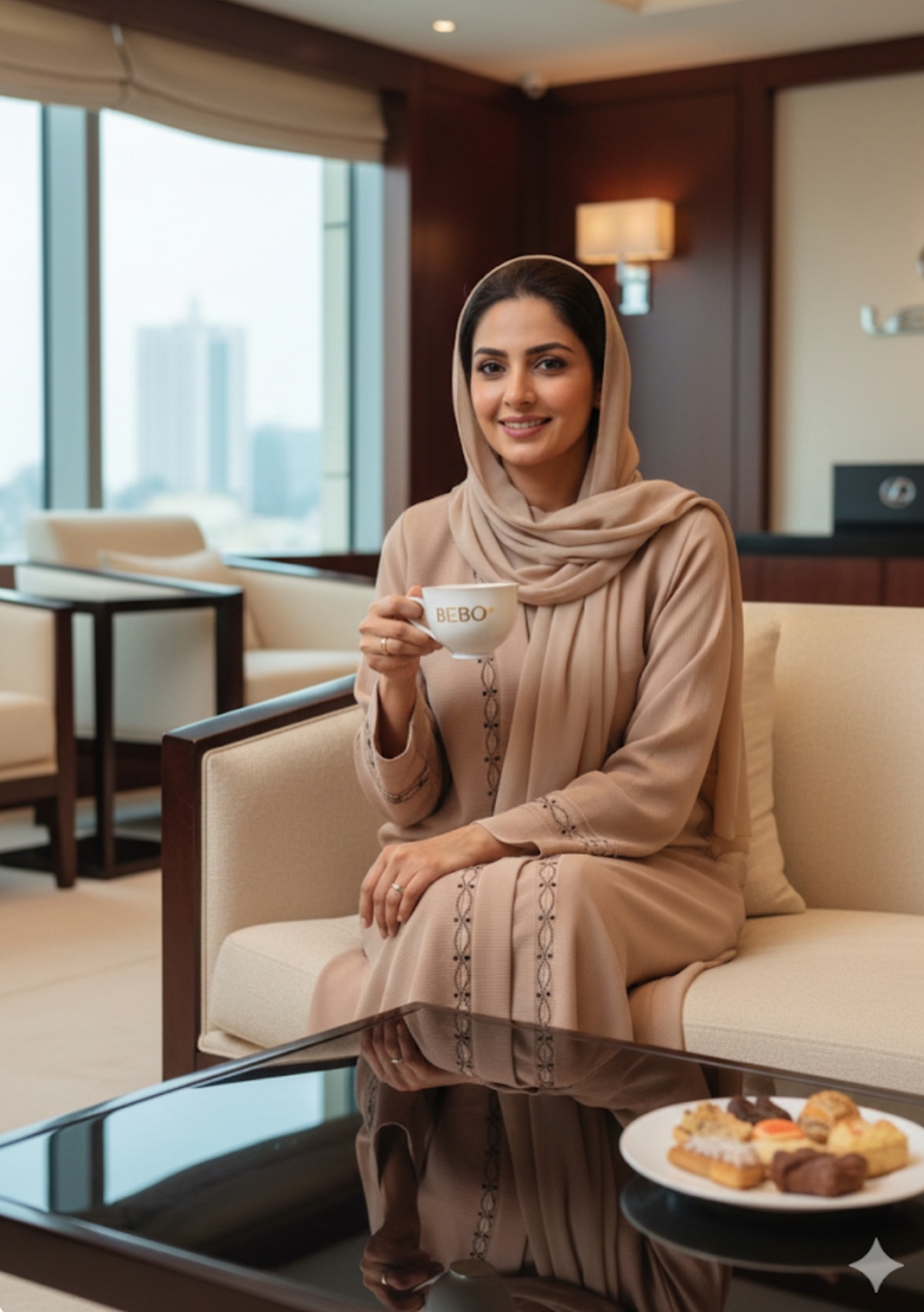 Black Embroidered Abaya
