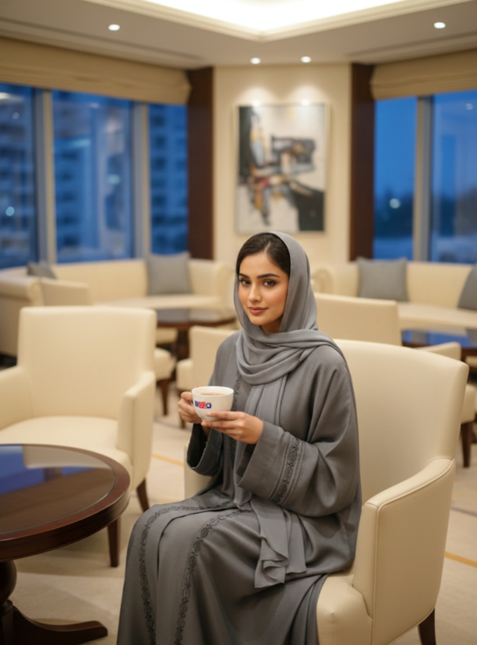 Black Embroidered Abaya