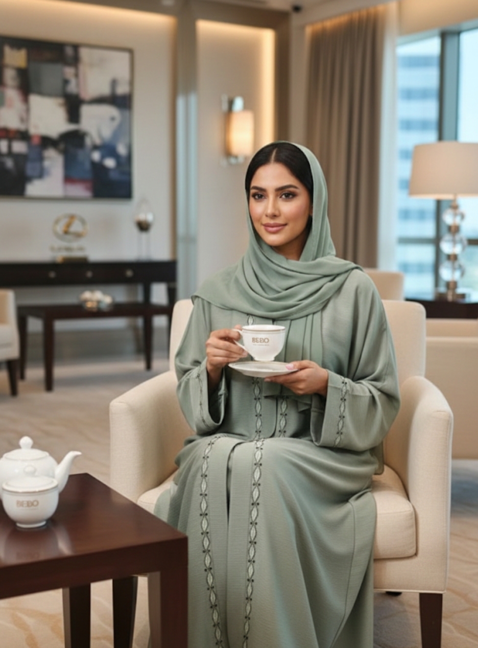 Black Embroidered Abaya