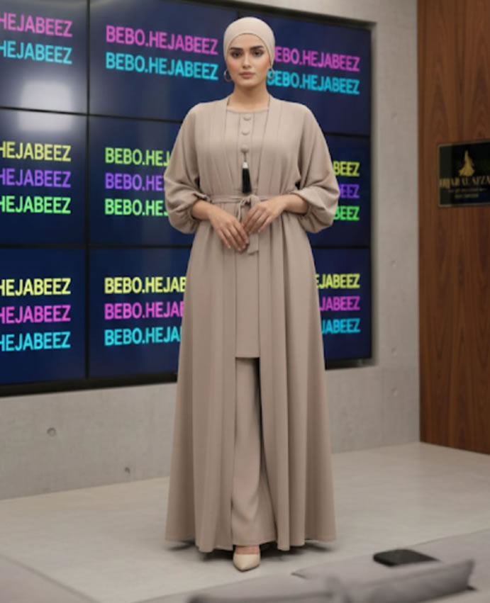 Black Embroidered Abaya