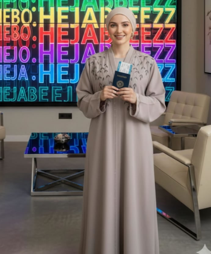 Grey Abaya