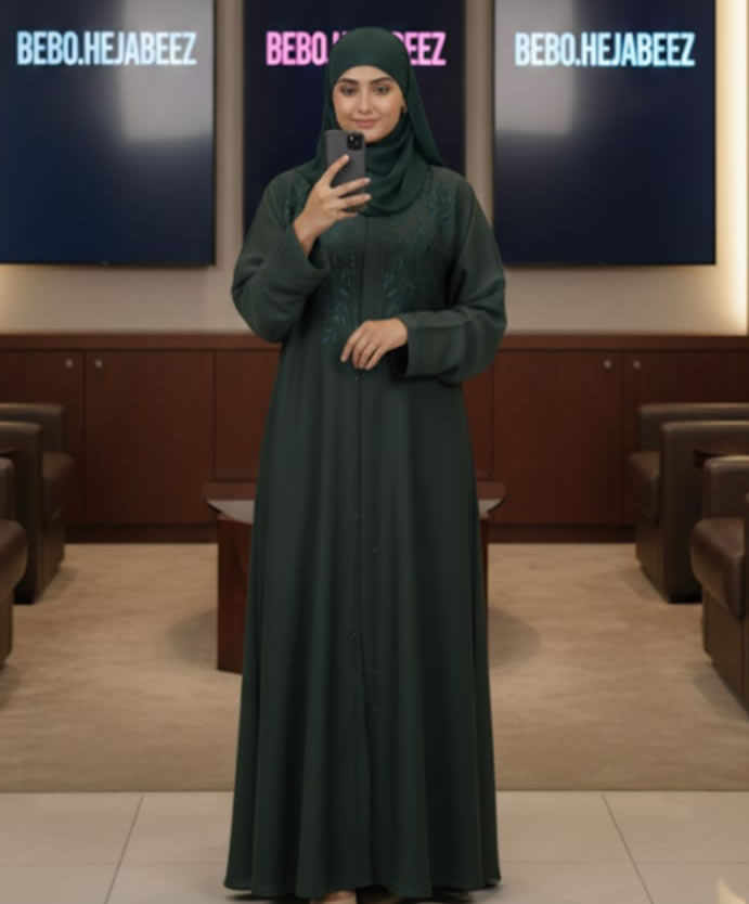 Forest Green Abaya